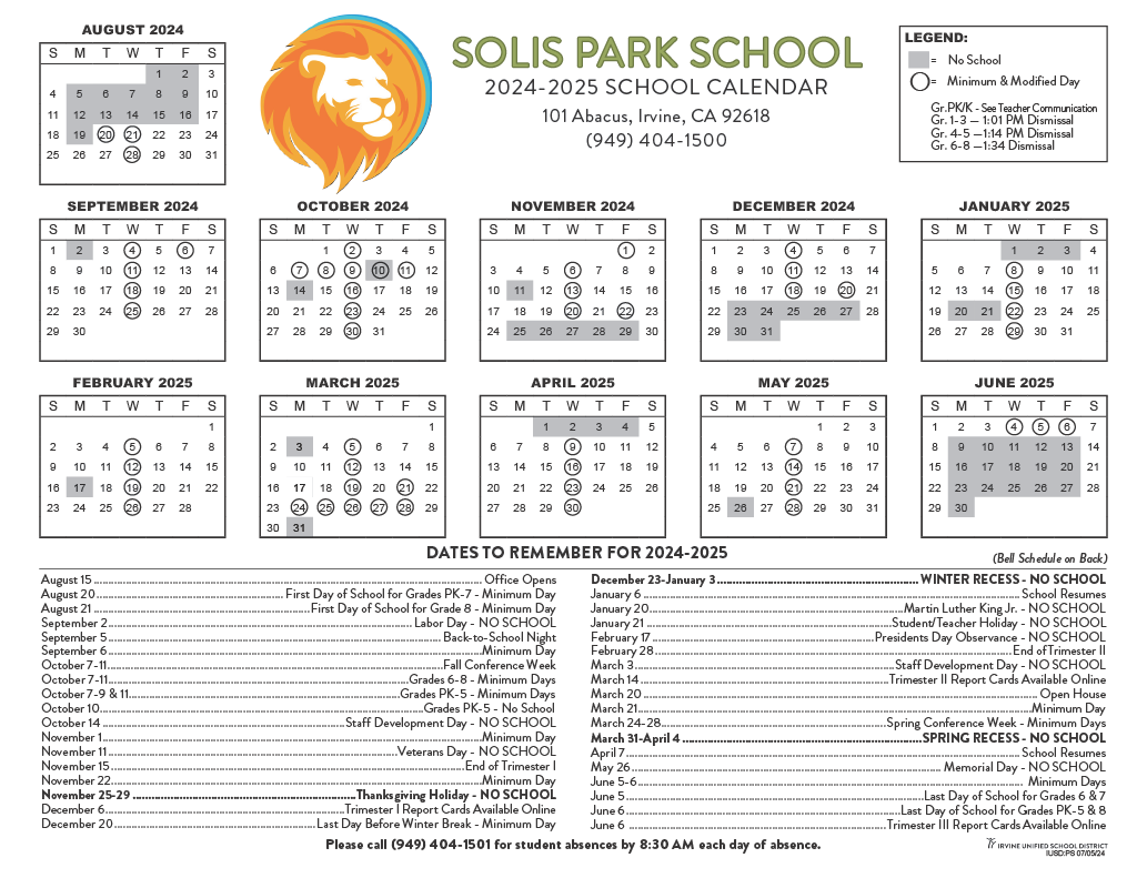 SO CALENDAR