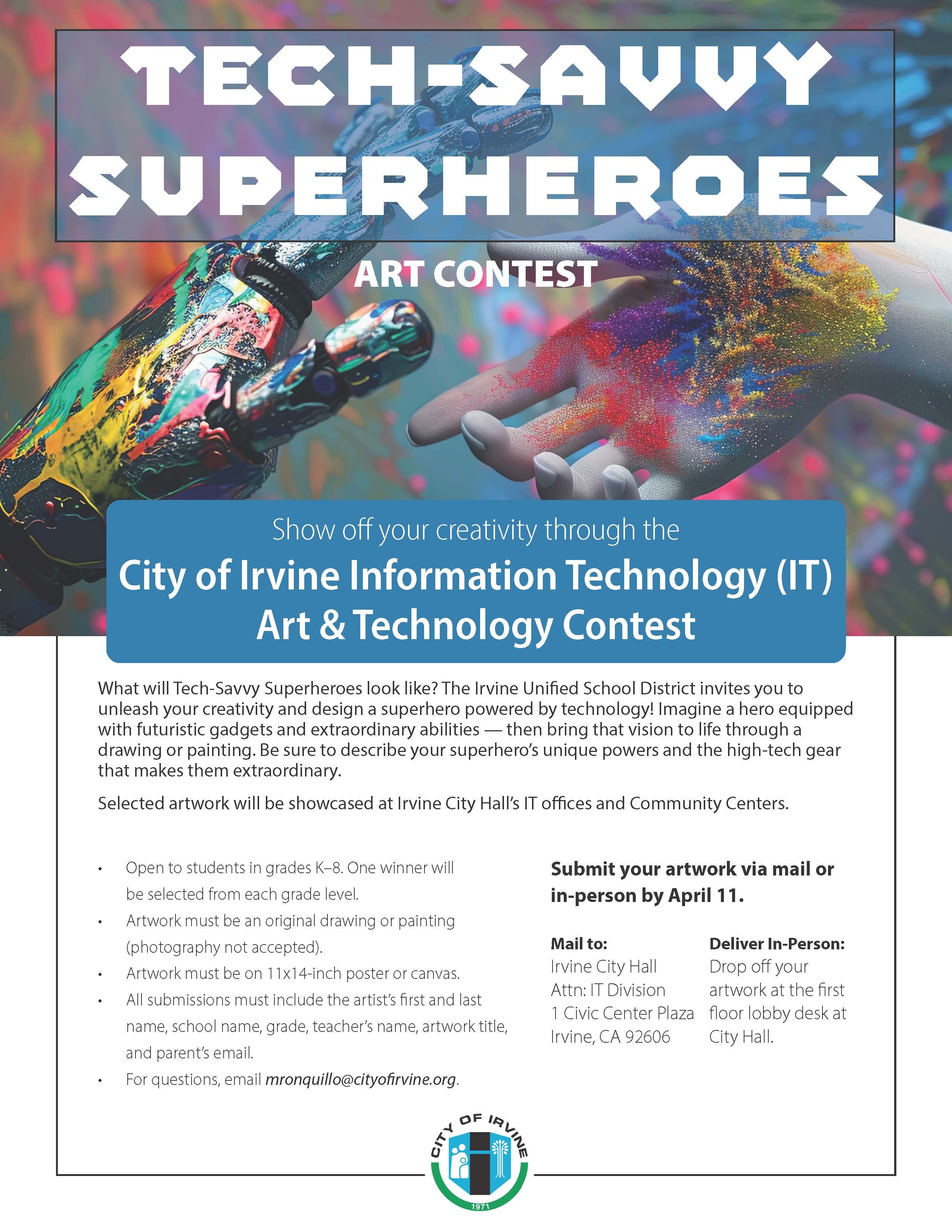 IT IUSD Art Contest Flyer